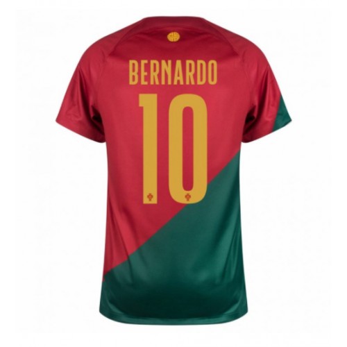Portugal Bernardo Silva #10 Replika Hjemmebanetrøje VM 2022 Kortærmet
